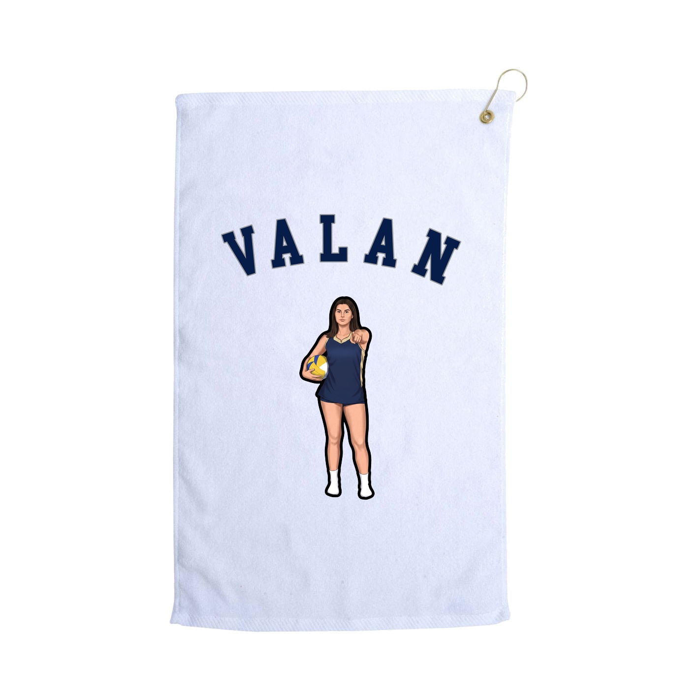 Golf Towel — Shirsey Arch in White