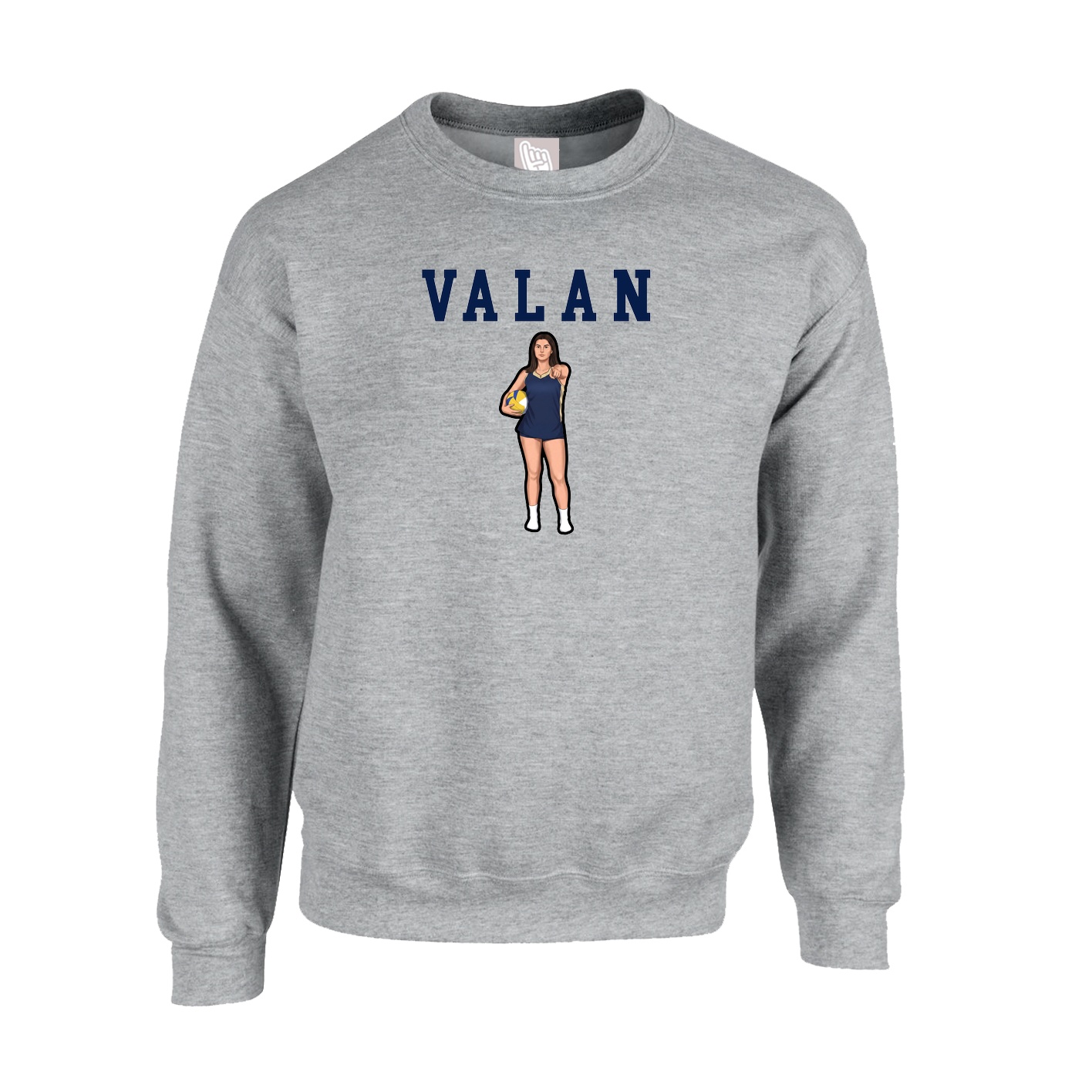 Fleece Crew — Shirsey in Grey