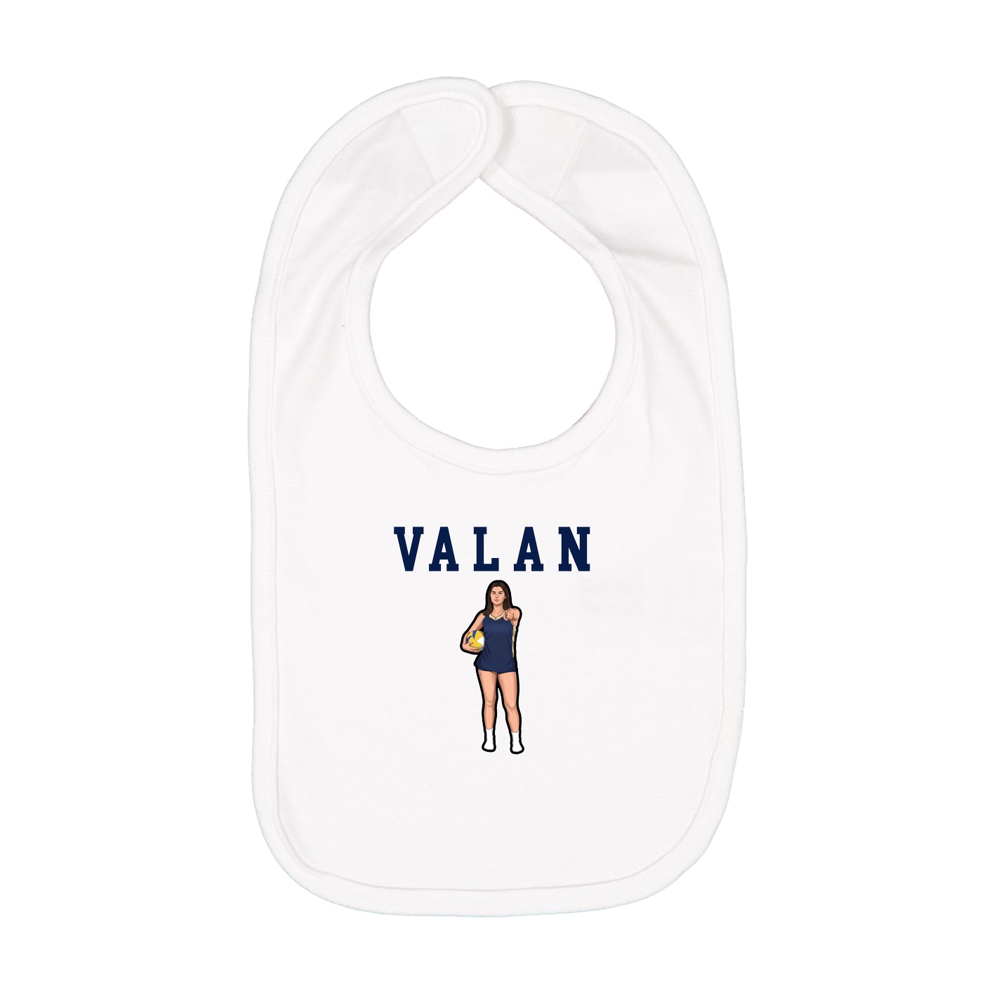 Infant Bib — Shirsey in White