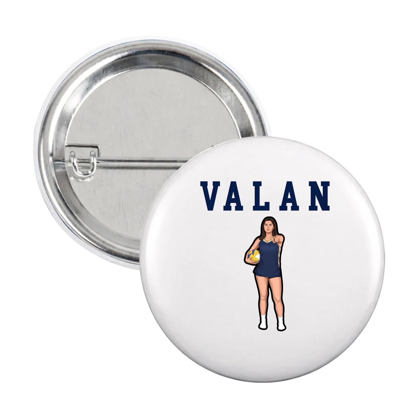 Game Day Button — Shirsey in White