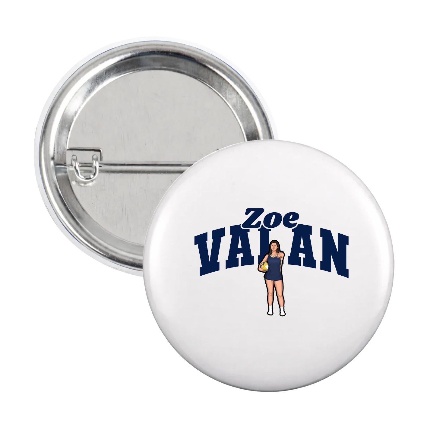 Game Day Button — Signature Arch in White