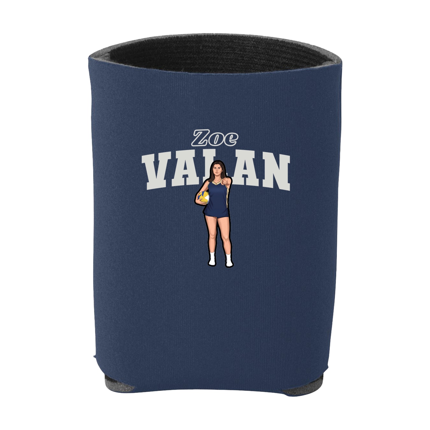 Can Holder — Name Arch in Navy