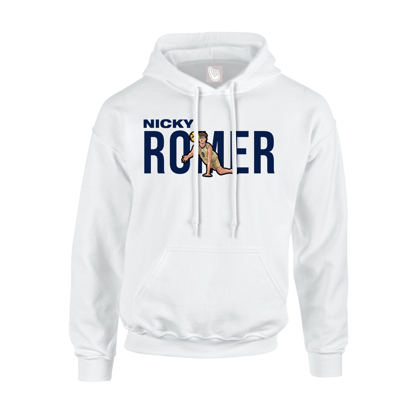 Youth Hoodie — Player Name in White