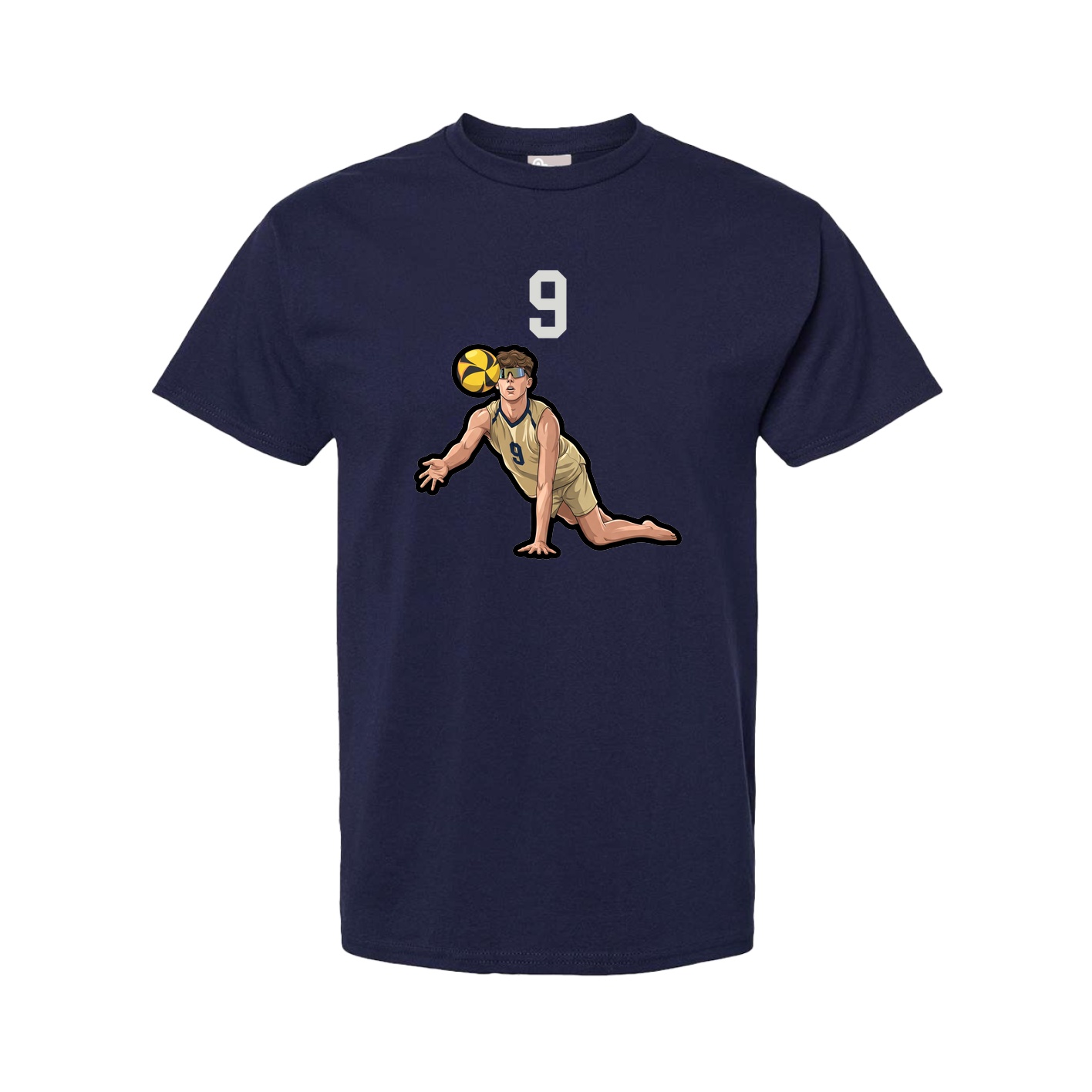 Youth Tee — Number Top in Navy