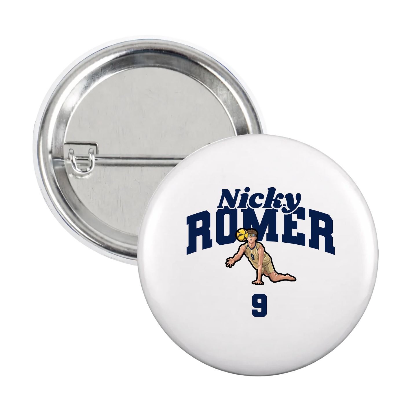 Game Day Button — Signature Arch in White