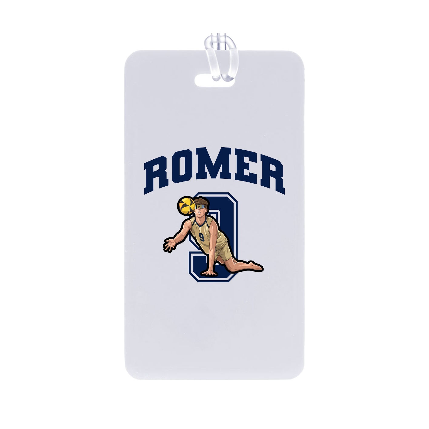 Bag Tag — Number in Classic