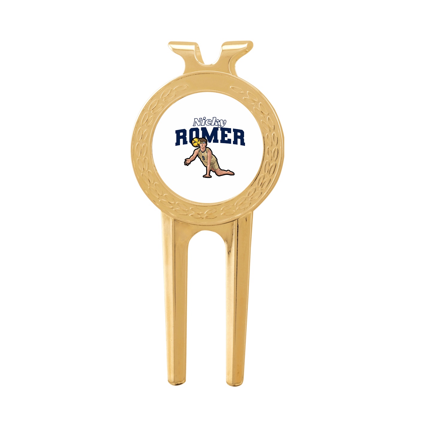 Divot Tool with Ball Marker — Name Arch in Classic