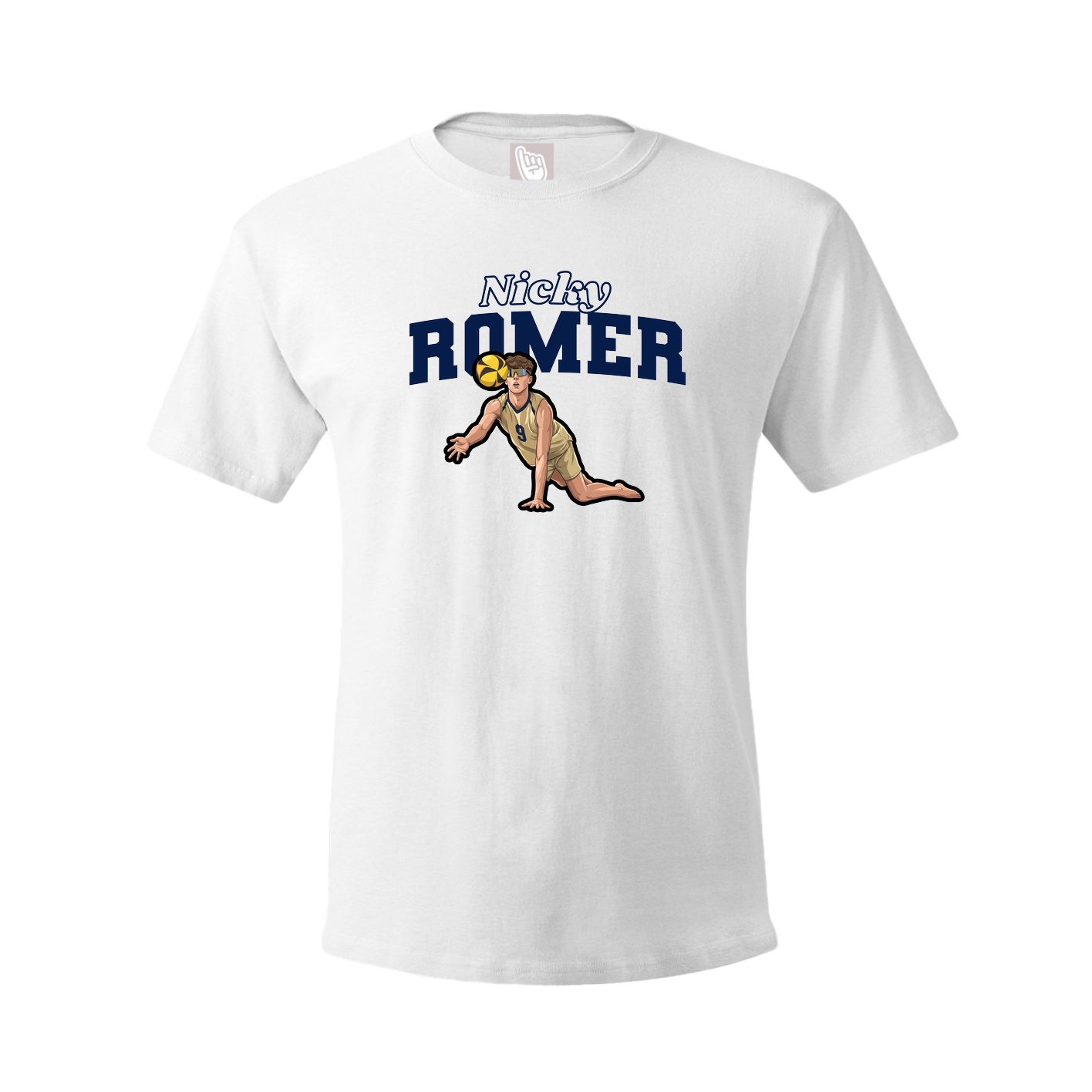 Youth Tee — Name Arch in White