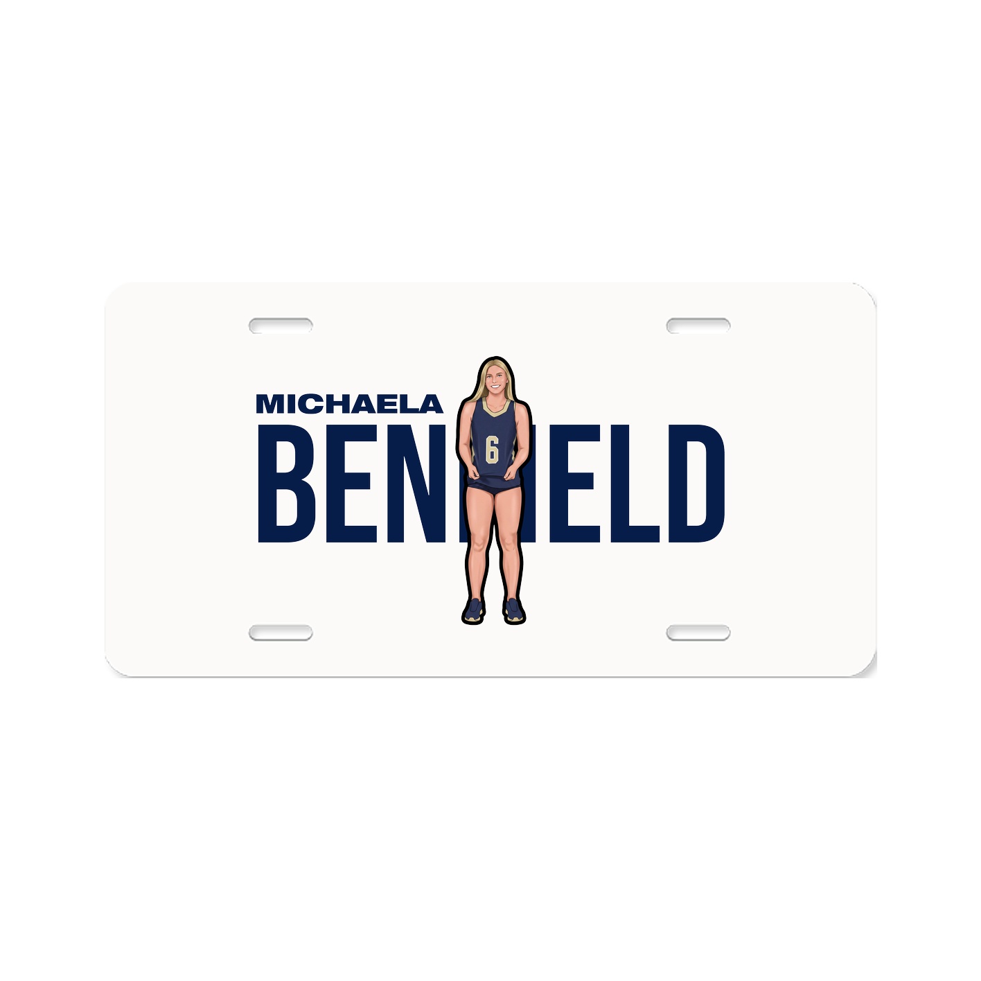 License Plate — Player Name in Classic