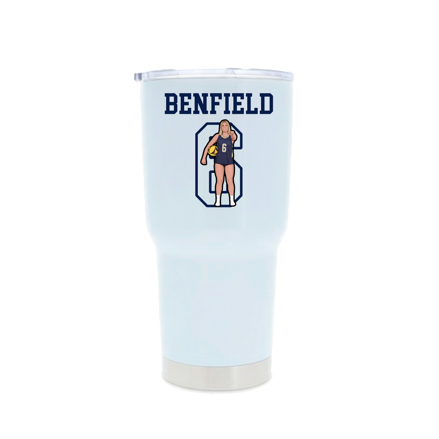 30oz Stainless Steel Tumbler — Shirsey in White
