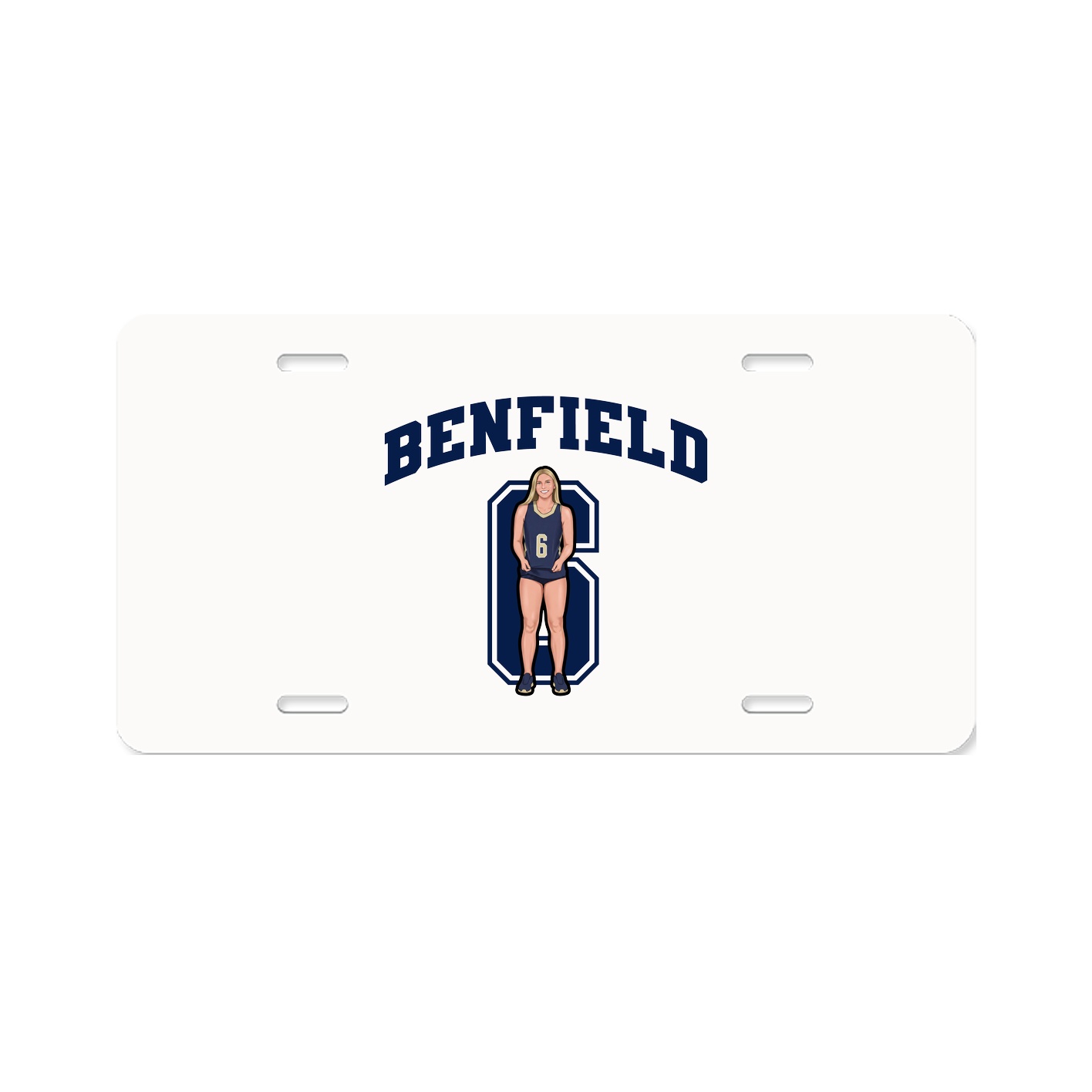 License Plate — Number in Classic