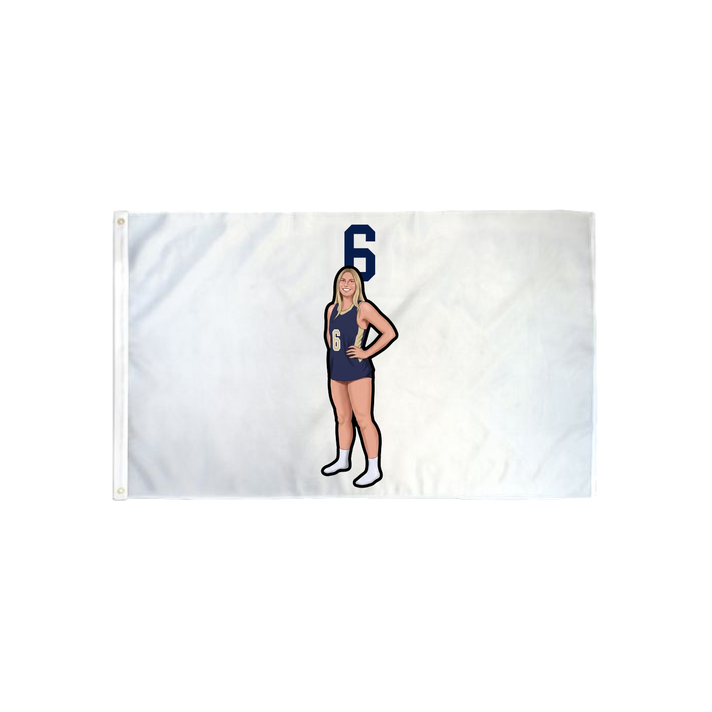 3x5 Flag — Number Top in Classic