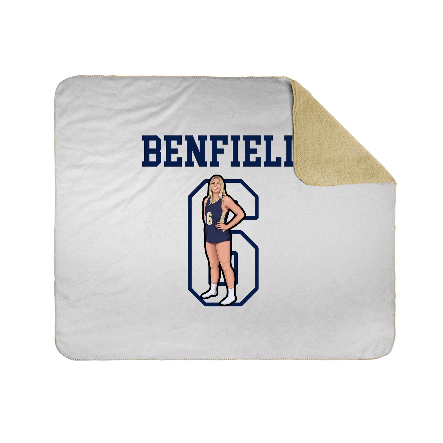 Throw Blanket — Shirsey in White