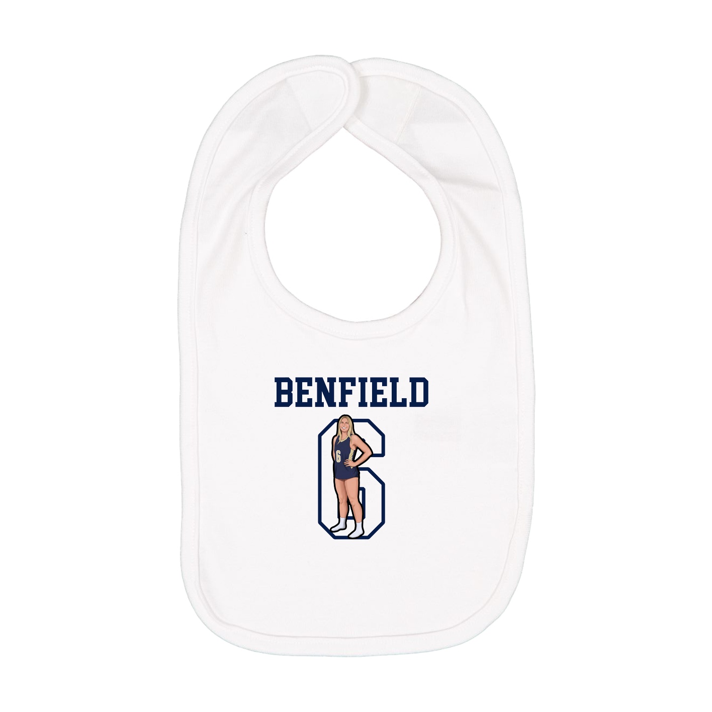 Infant Bib — Shirsey in White