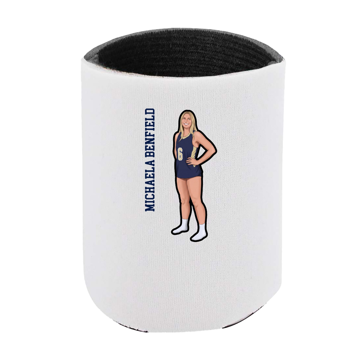 Can Holder — Name Vertical in White