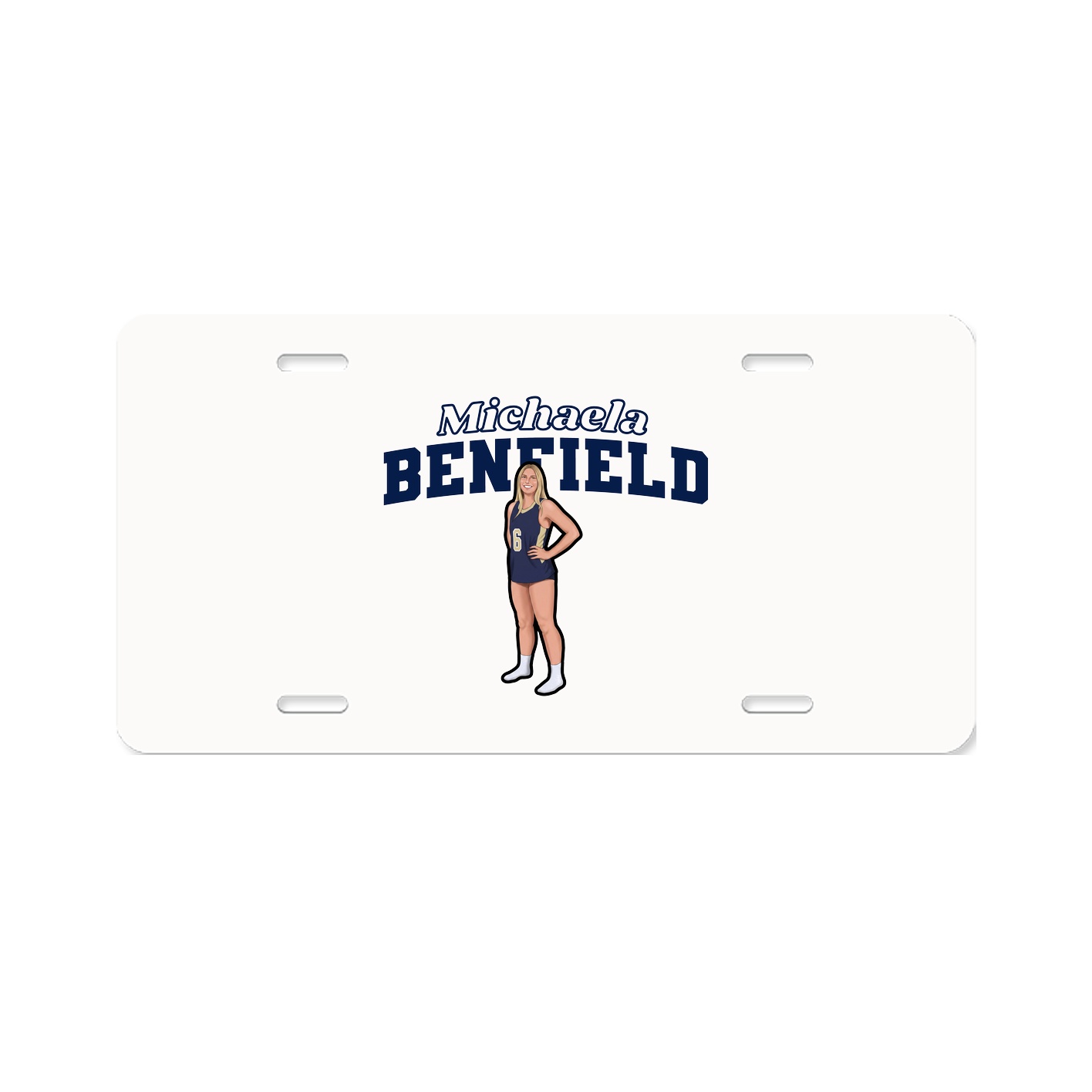 License Plate — Name Arch in Classic
