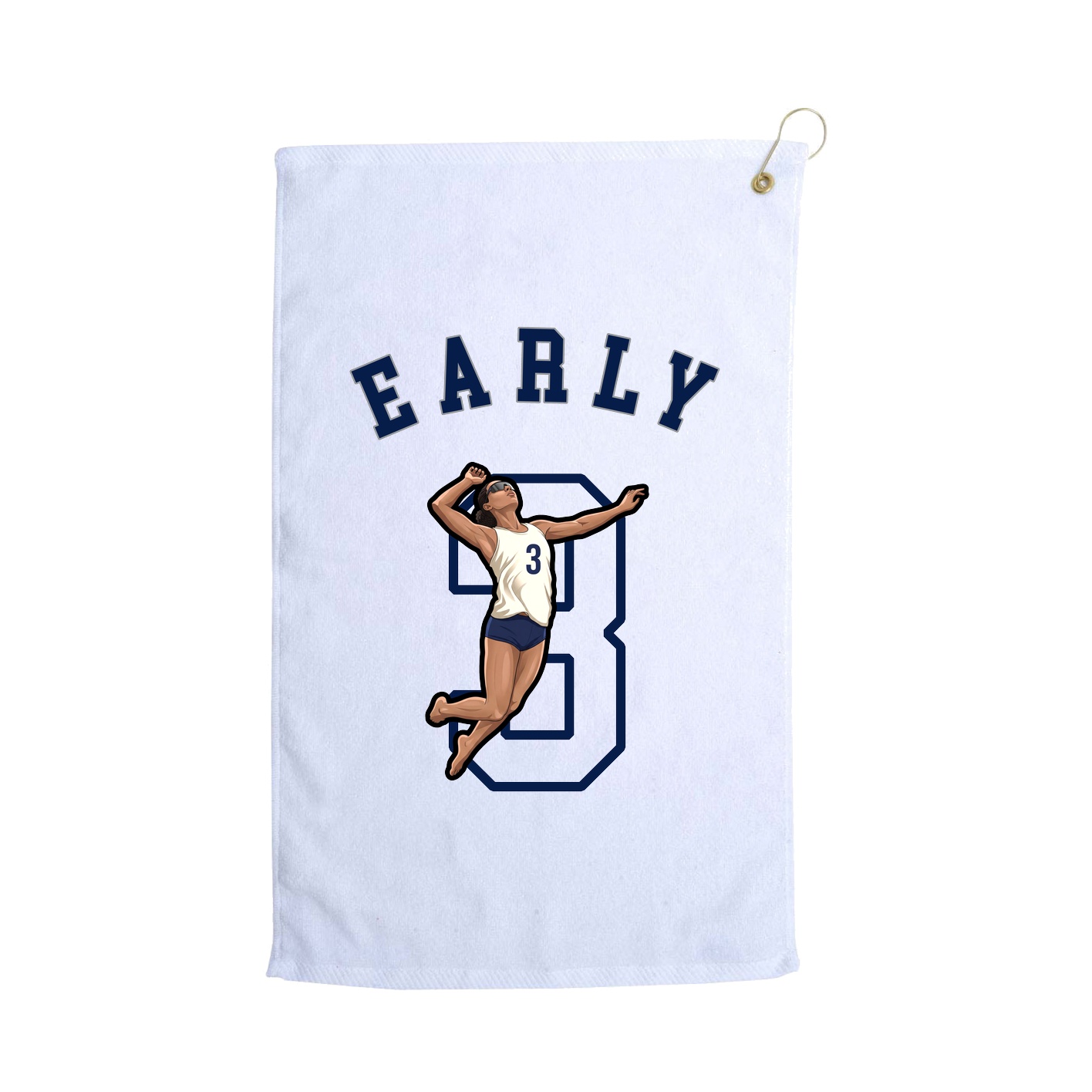 Golf Towel — Shirsey Arch in White