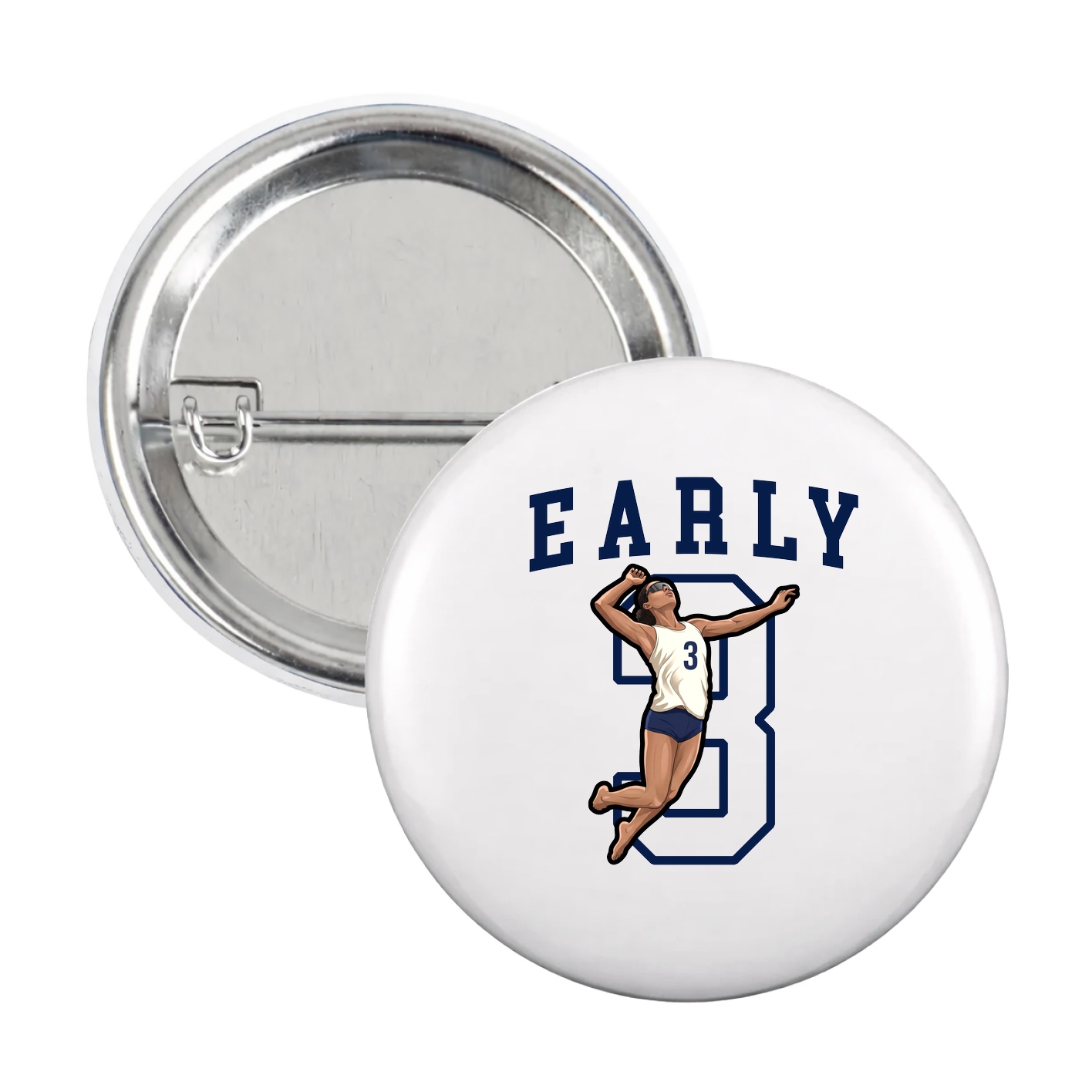 Game Day Button — Shirsey in White
