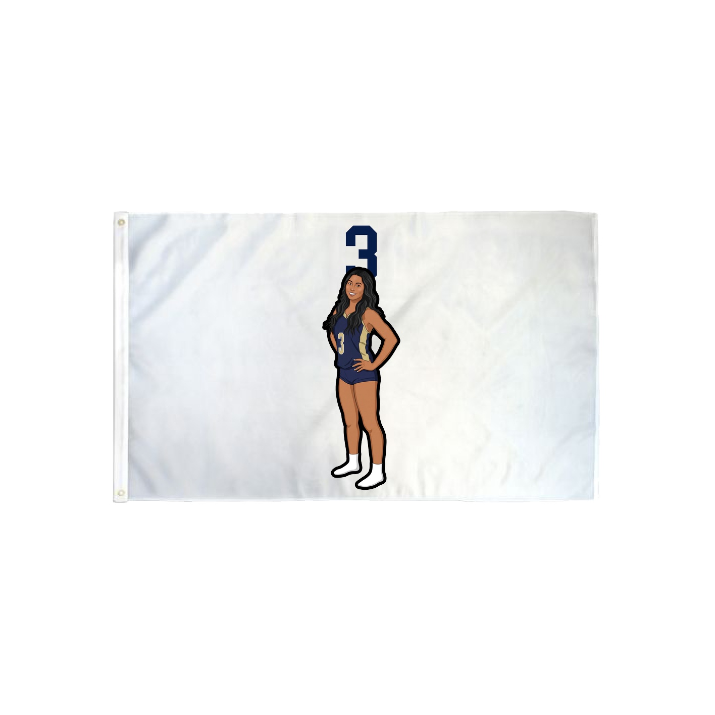 3x5 Flag — Number Top in Classic