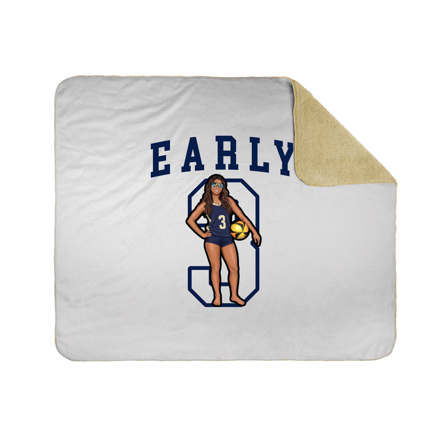 Throw Blanket — Shirsey in White