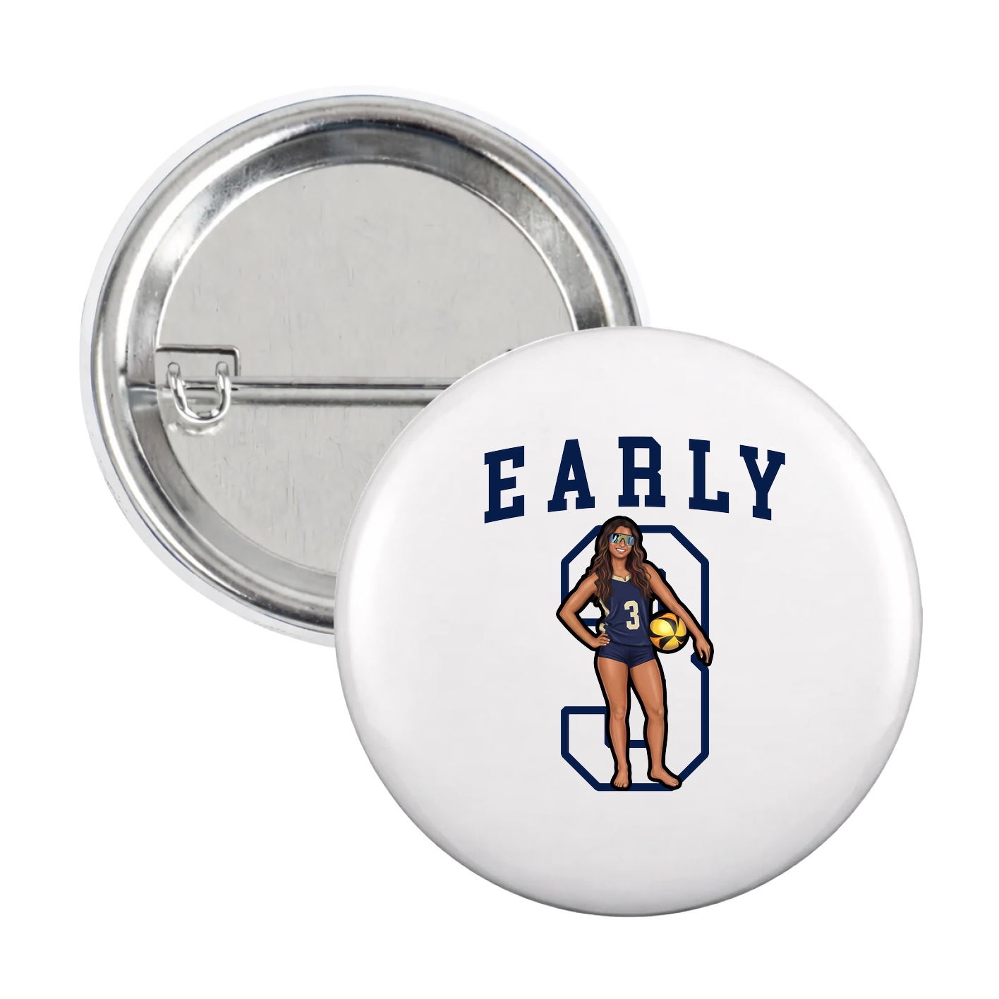 Game Day Button — Shirsey in White