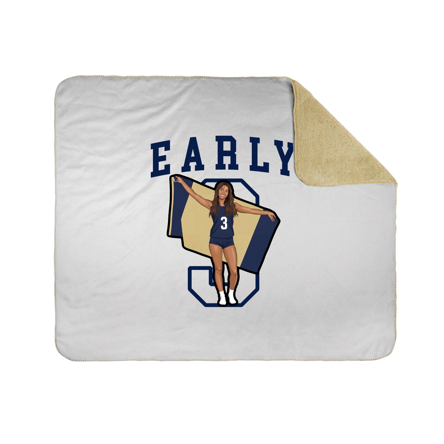 Throw Blanket — Shirsey in White