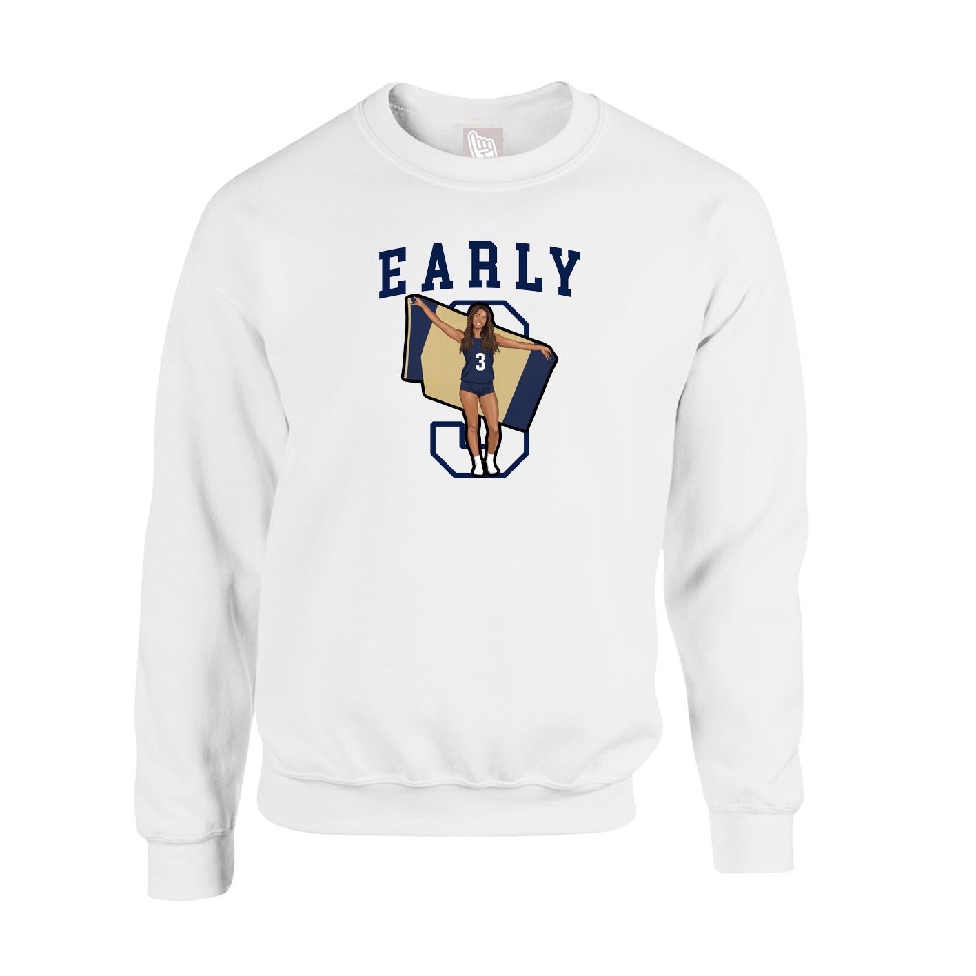Fleece Crew — Shirsey in White