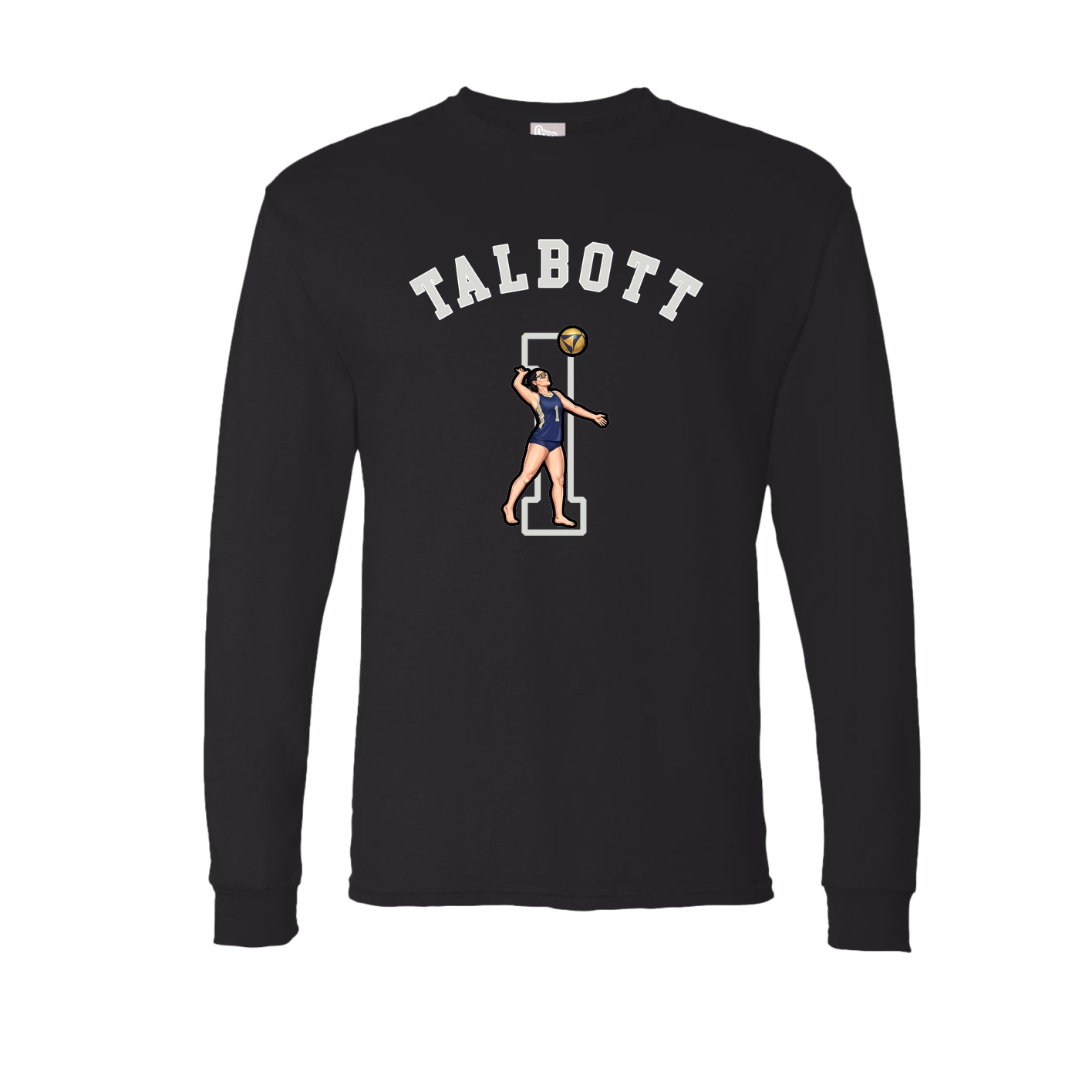 Long Sleeve Tee — Shirsey Arch in Black