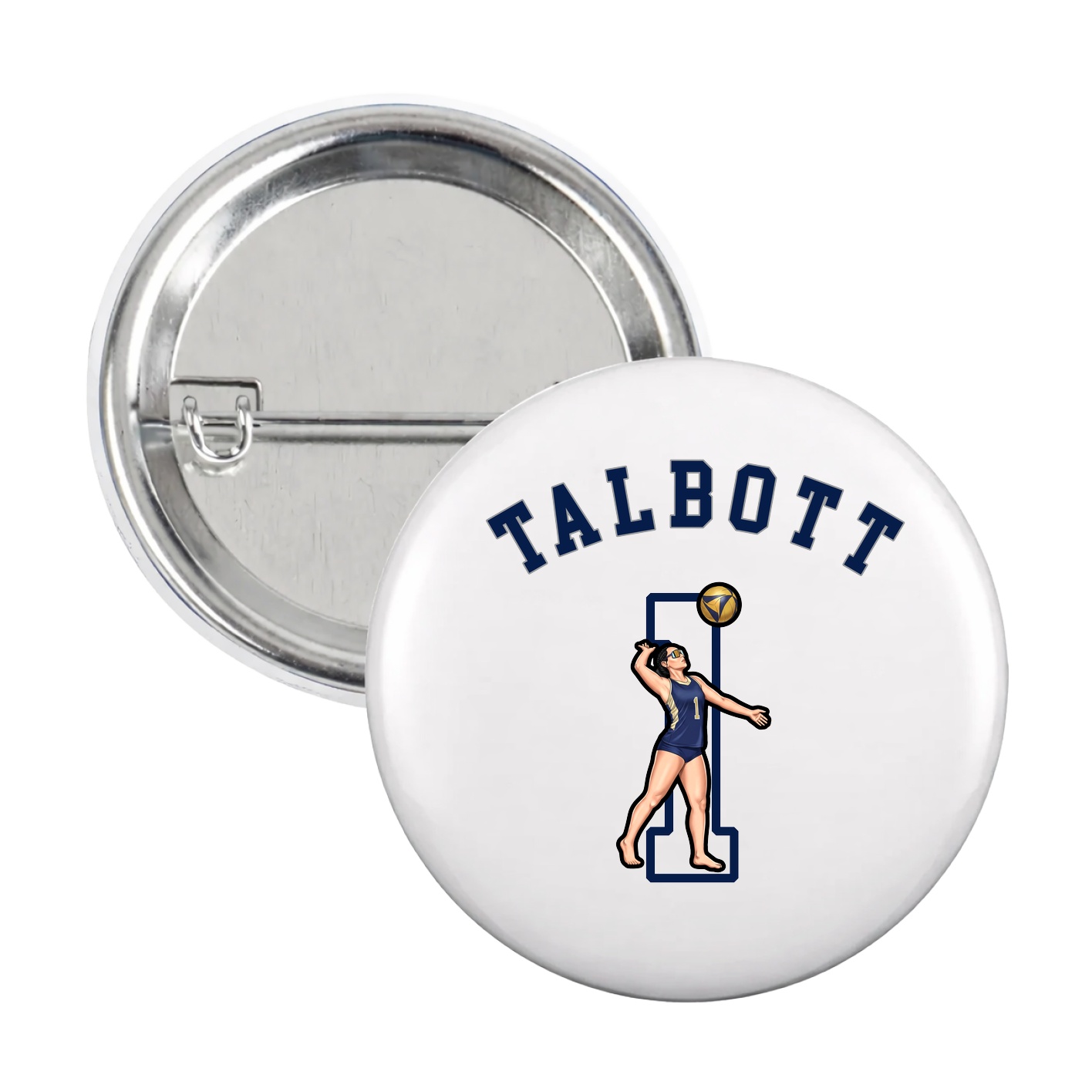 Game Day Button — Shirsey Arch in White