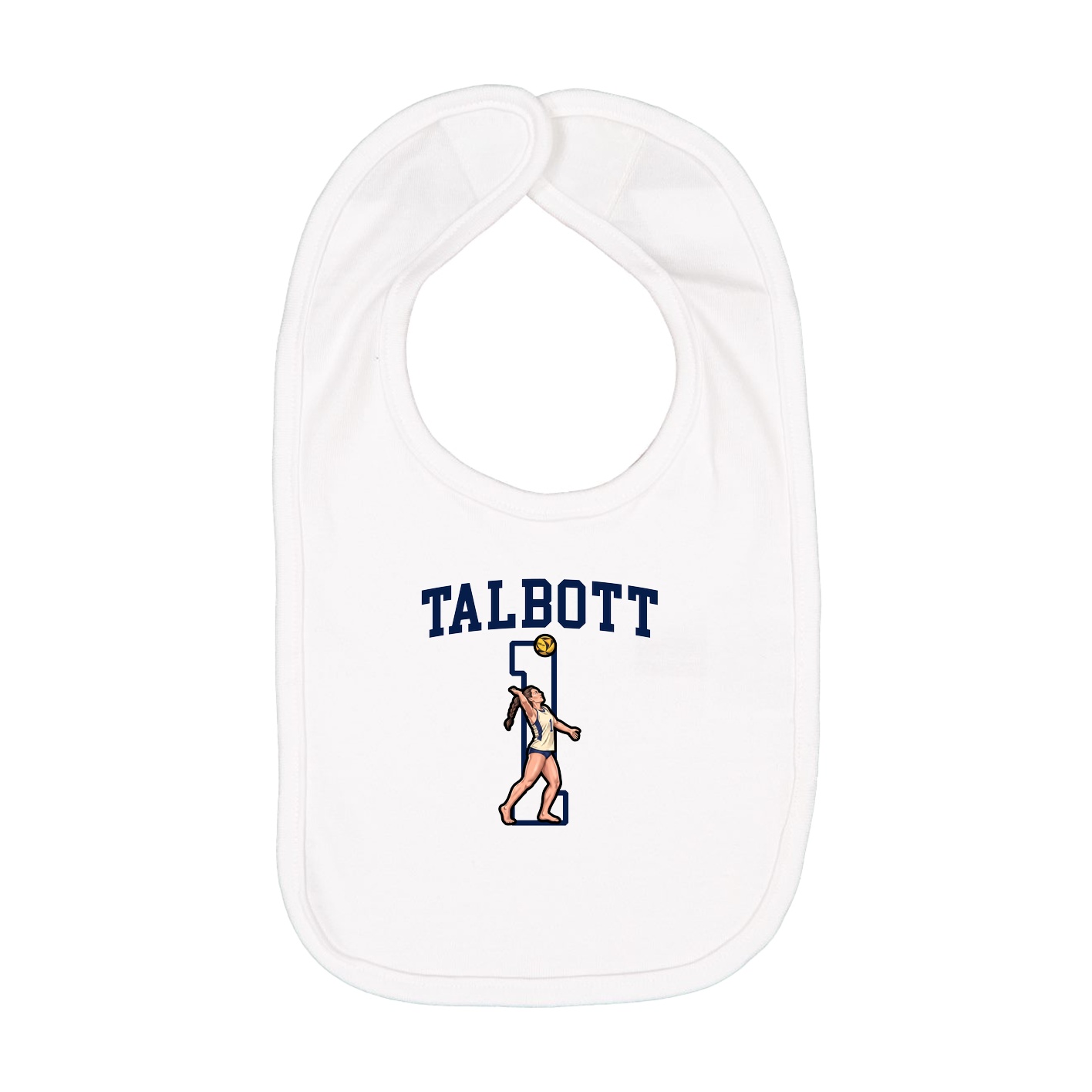 Infant Bib — Shirsey in White