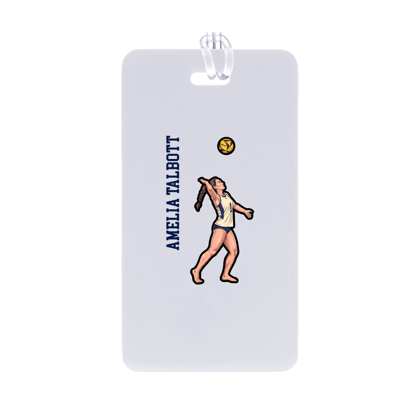 Bag Tag — Name Vertical in Classic