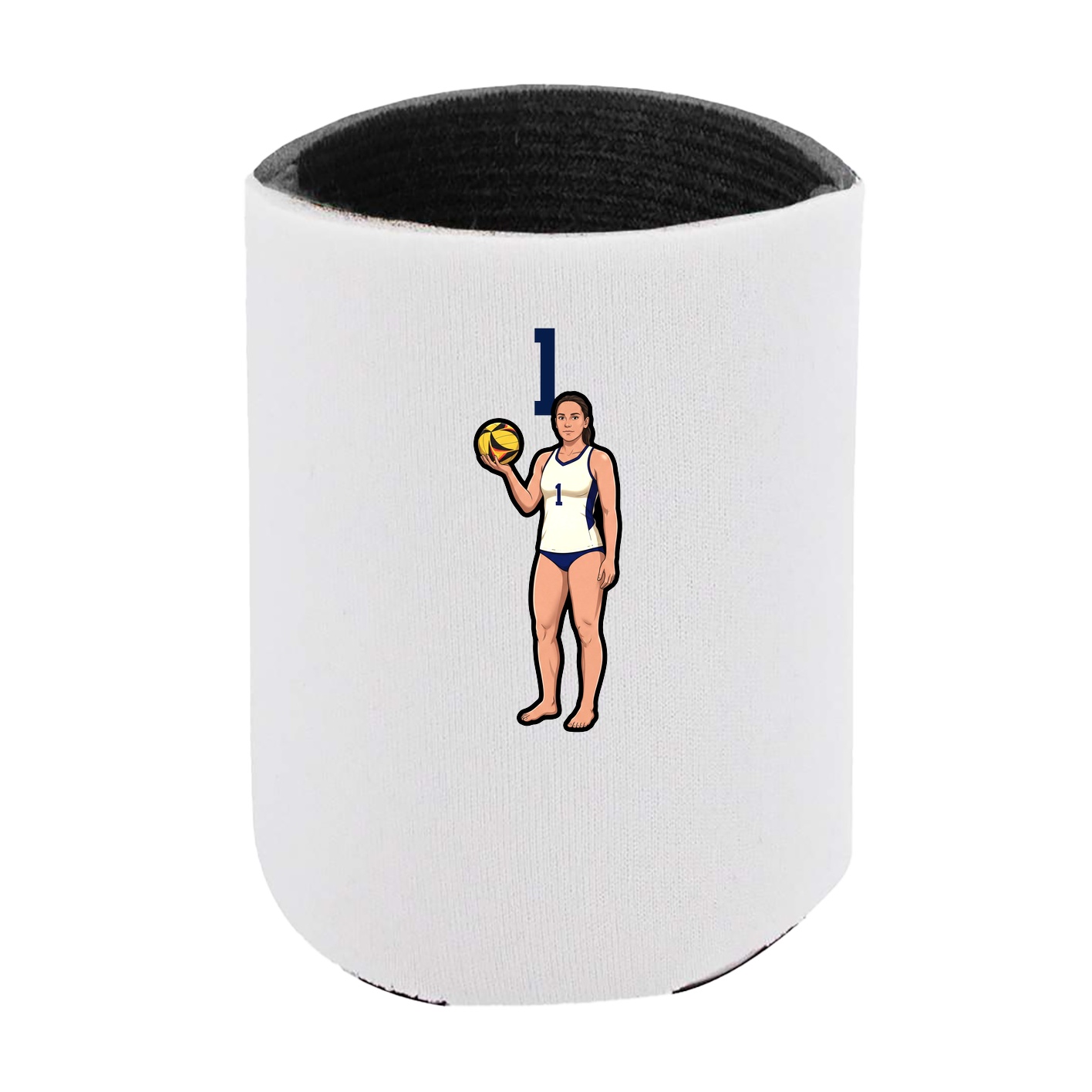 Can Holder — Number Top in White