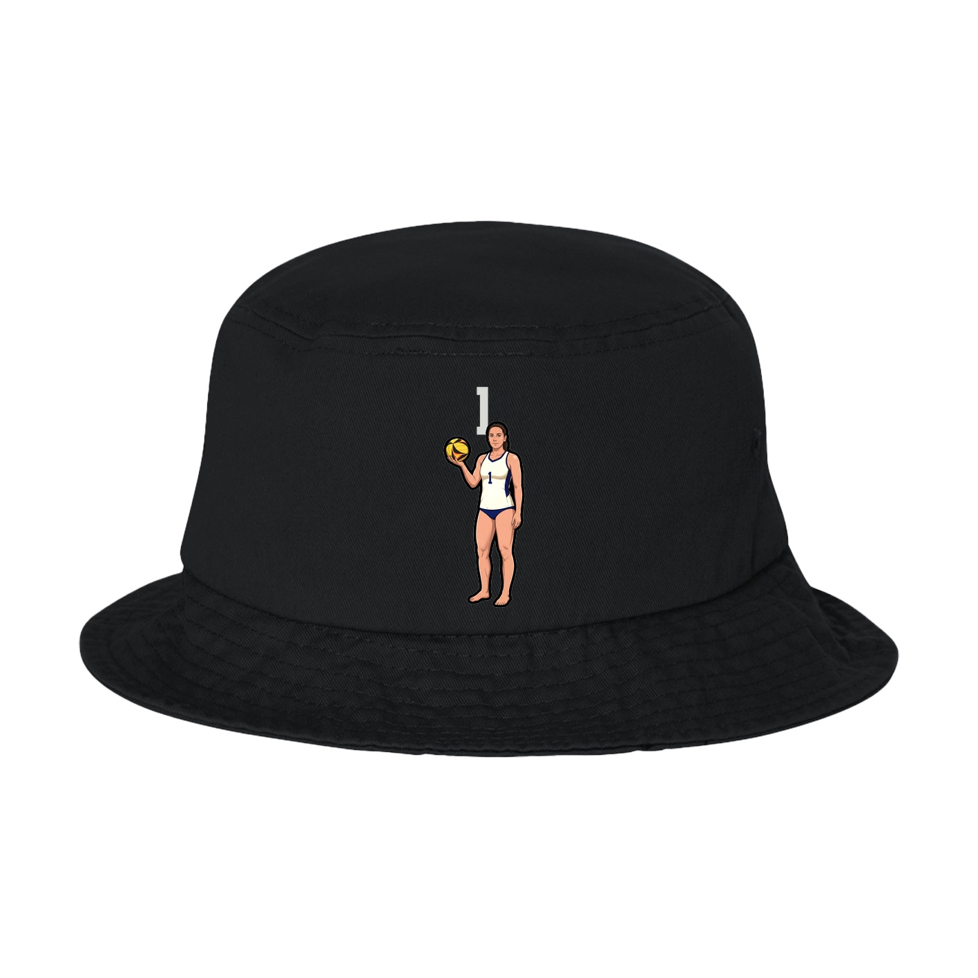 Bucket Cap — Number Top in Black