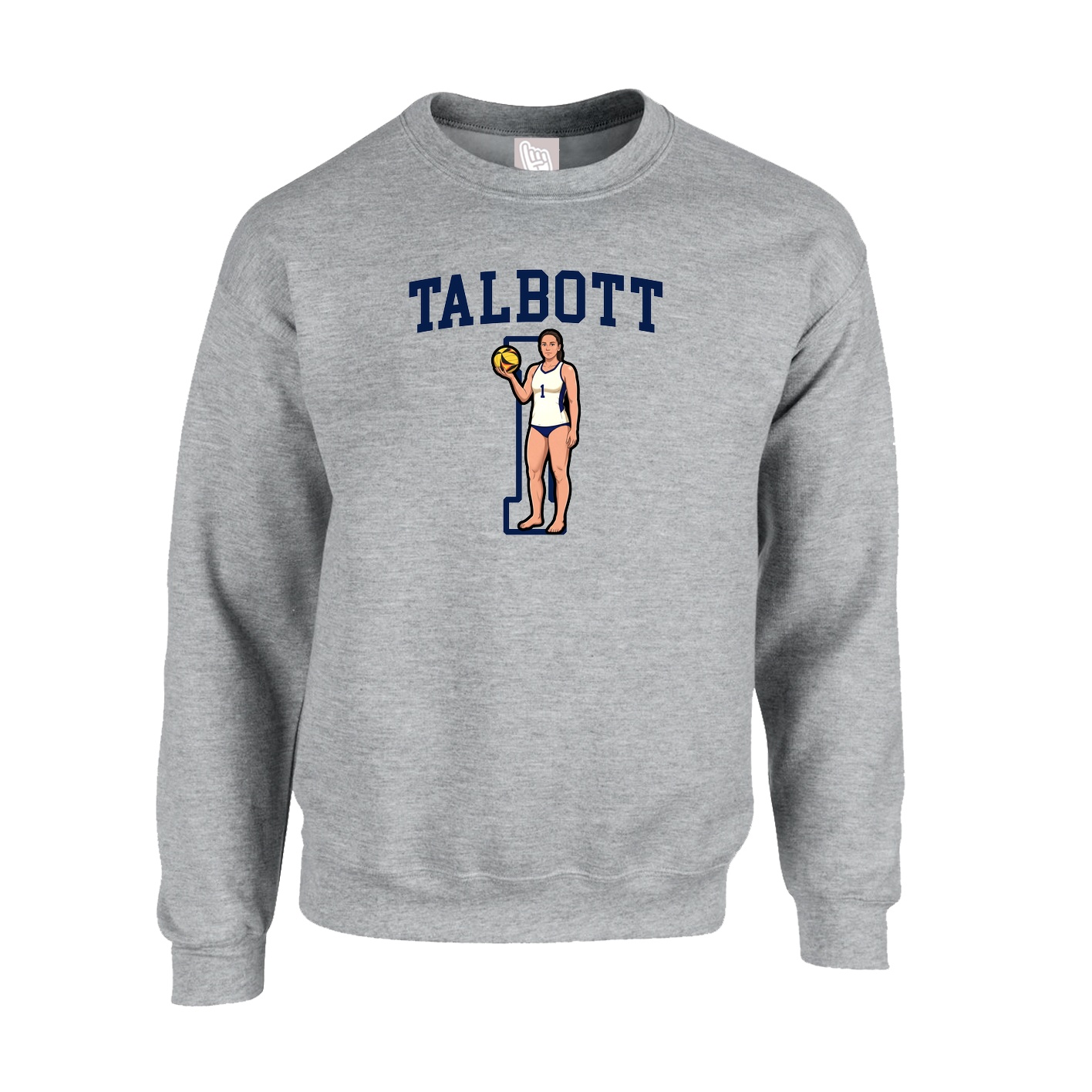 Fleece Crew — Shirsey in Grey