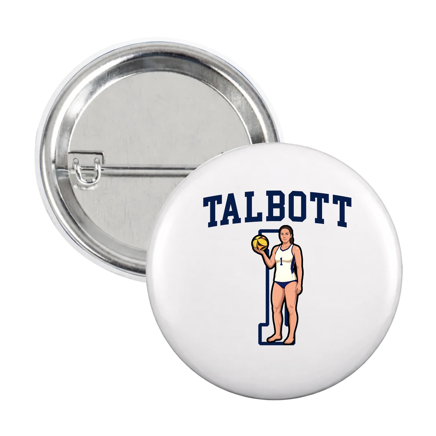 Game Day Button — Shirsey in White