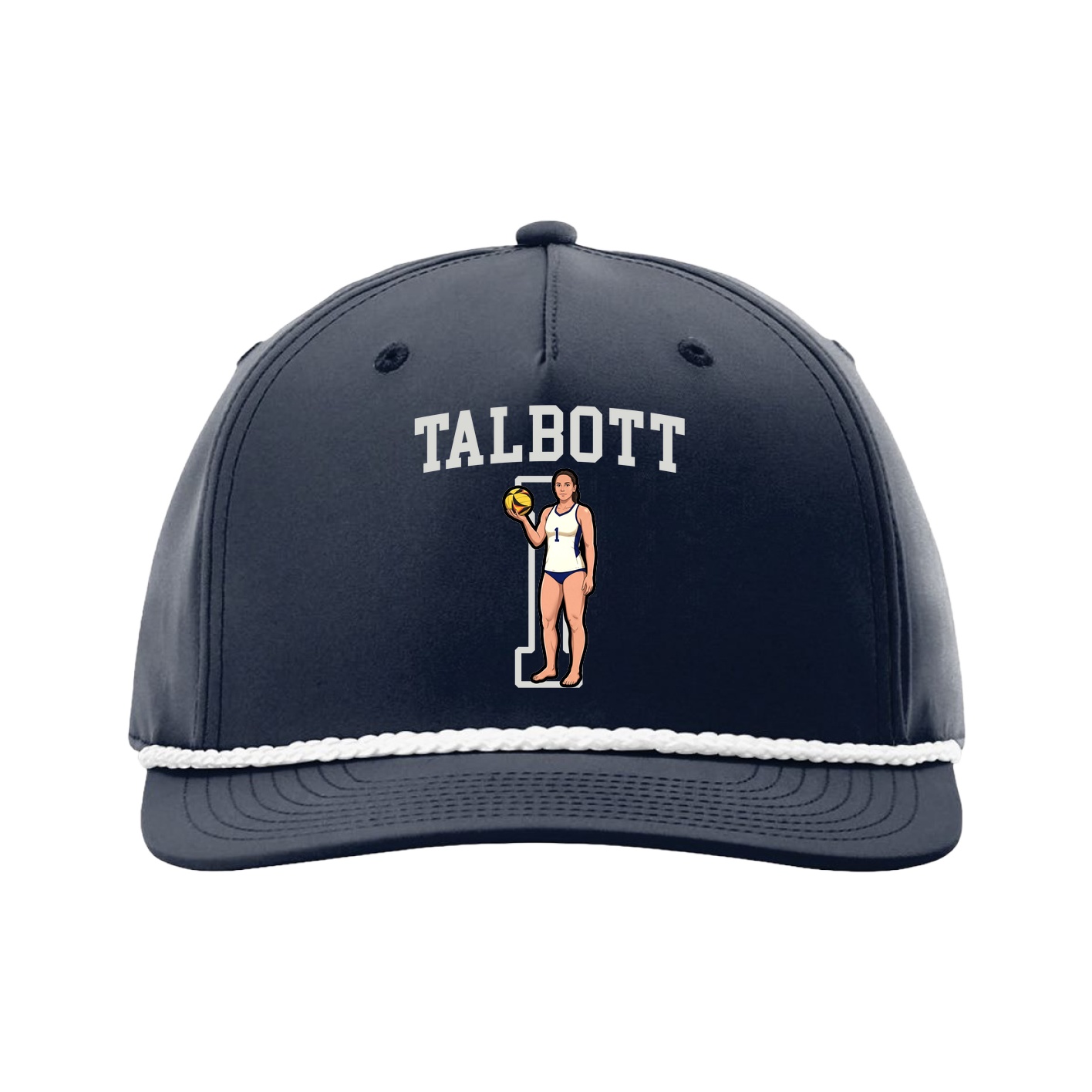Five-Panel Classic Rope Cap — Shirsey in Navy