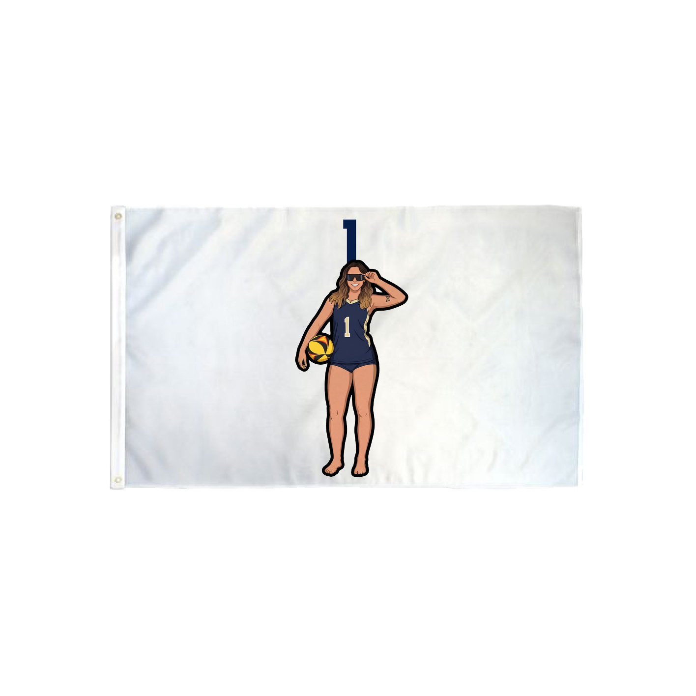 3x5 Flag — Number Top in Classic