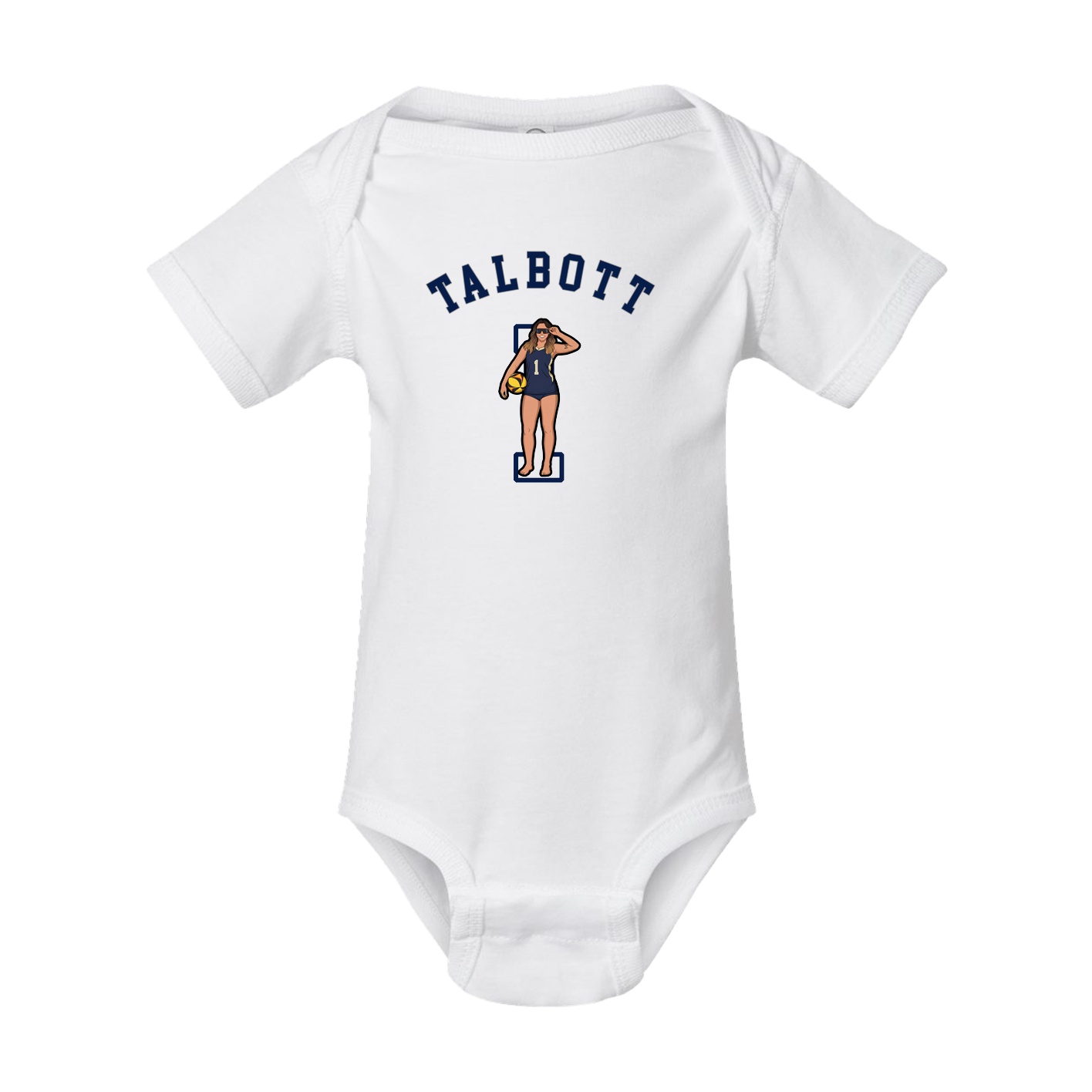 Baby Onesie — Shirsey Arch in White