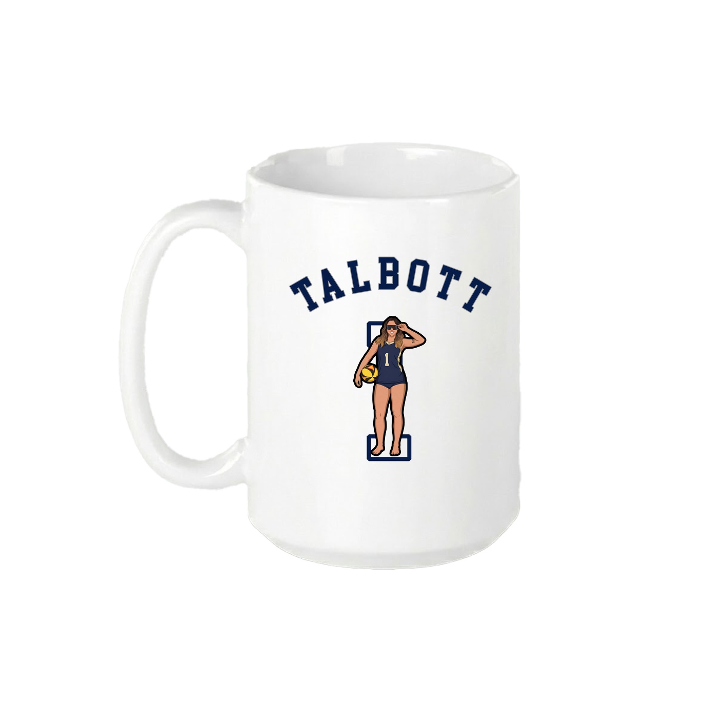 15oz Coffee Mug — Shirsey Arch in White