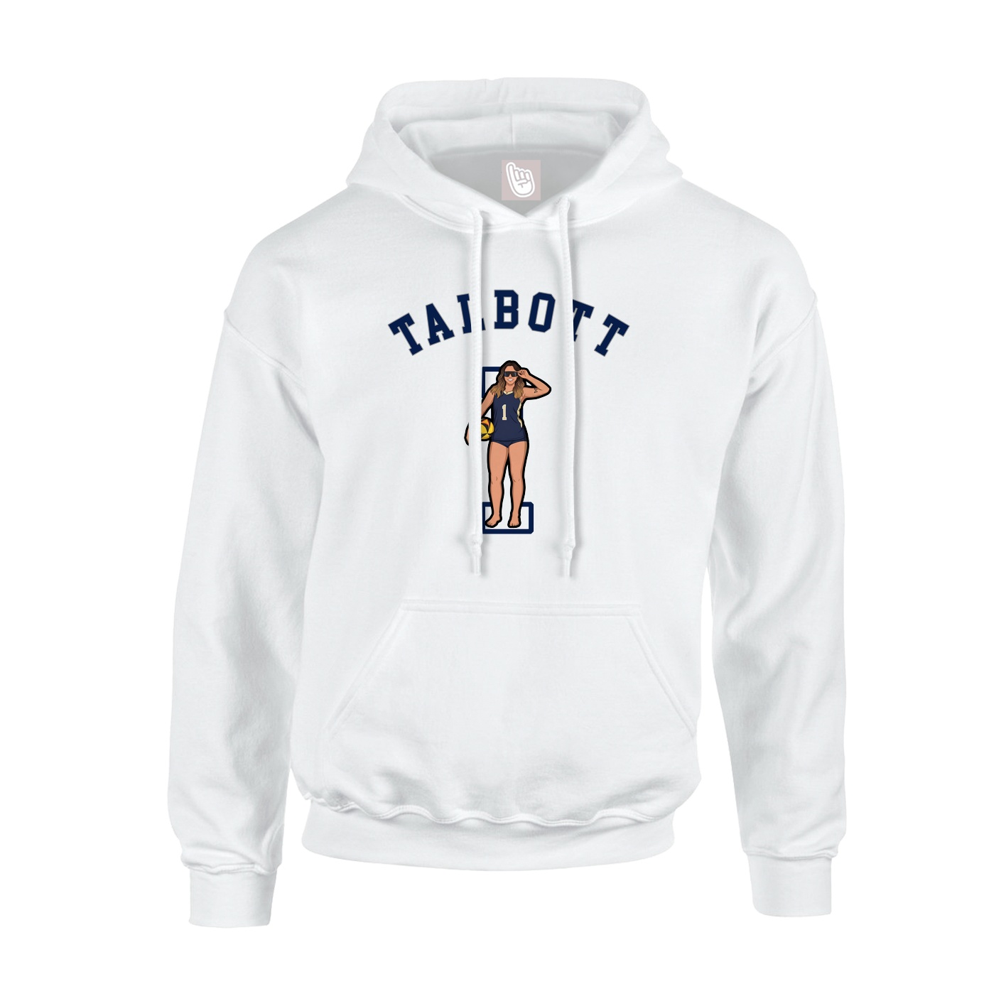 Hoodie — Shirsey Arch in White