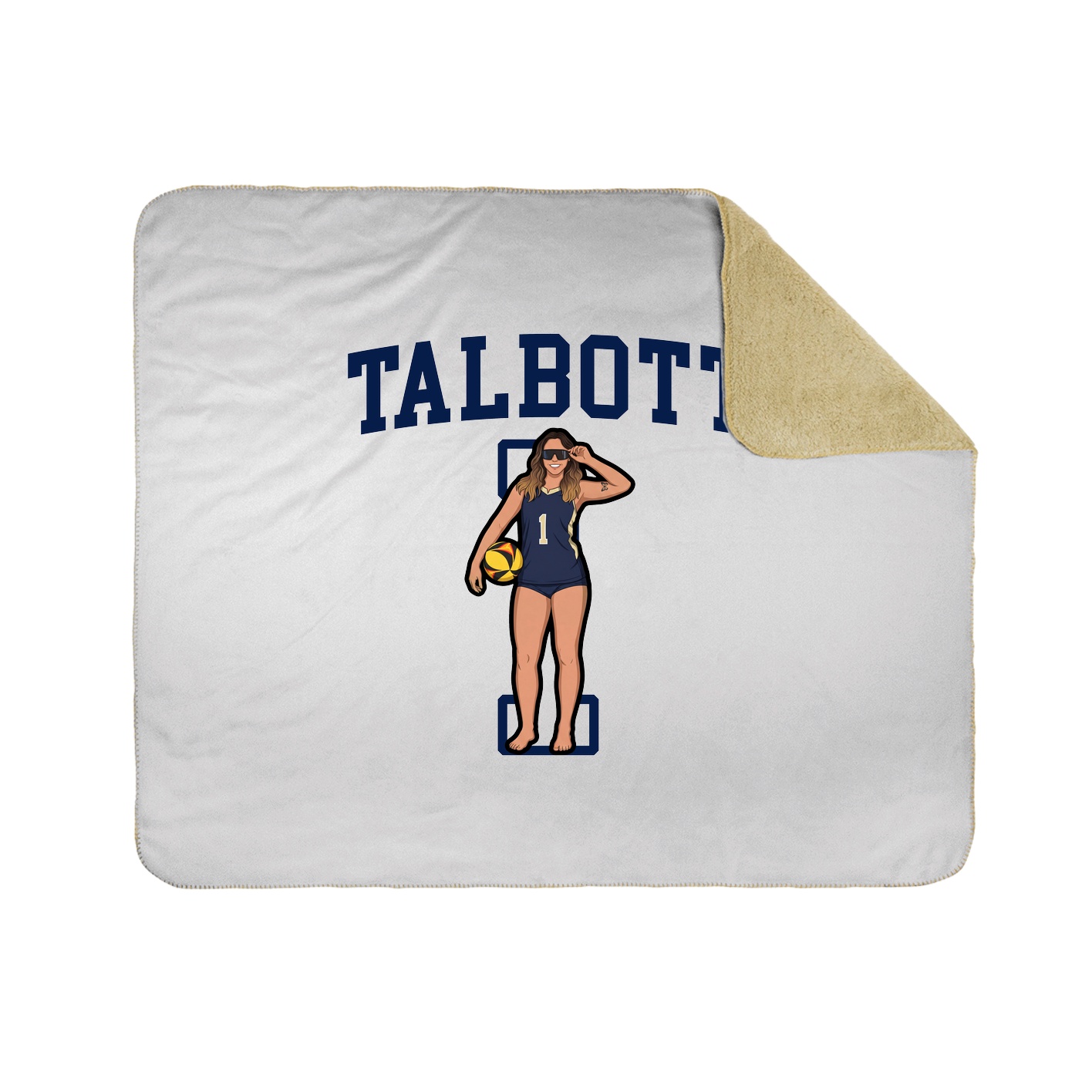 Throw Blanket — Shirsey in White
