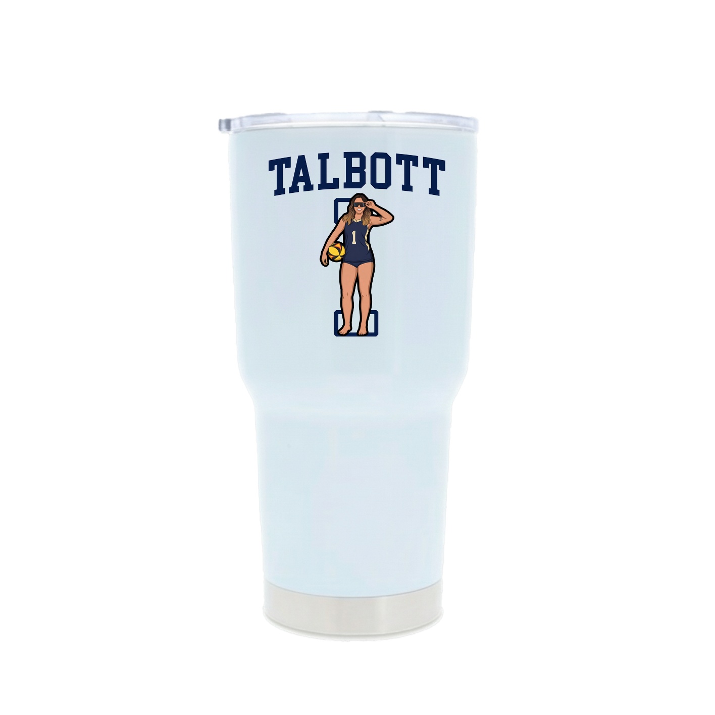 30oz Stainless Steel Tumbler — Shirsey in White