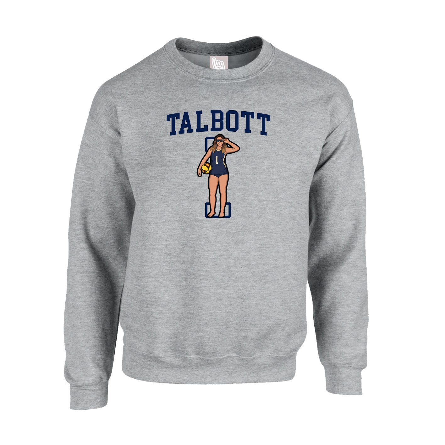 Fleece Crew — Shirsey in Grey