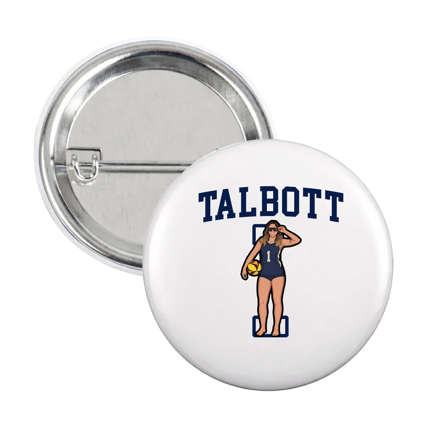 Game Day Button — Shirsey in White