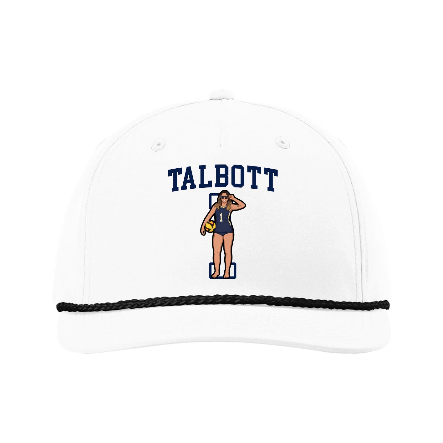Five-Panel Classic Rope Cap — Shirsey in White