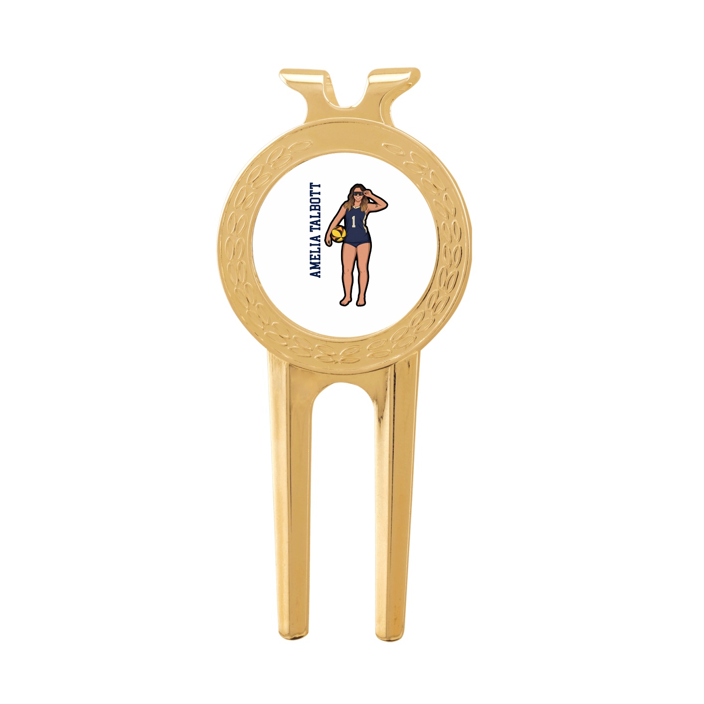 Divot Tool with Ball Marker — Name Vertical in Classic
