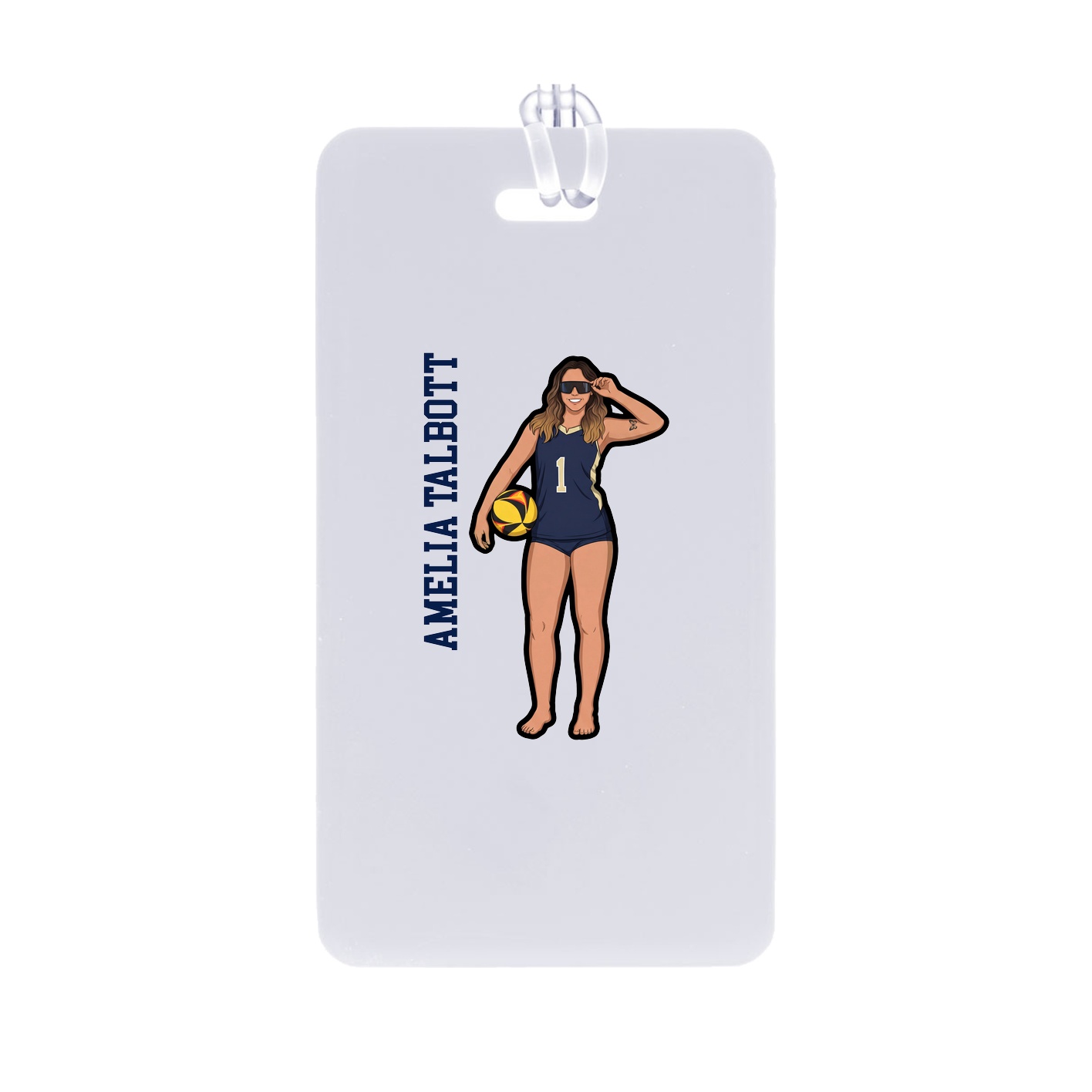 Bag Tag — Name Vertical in Classic