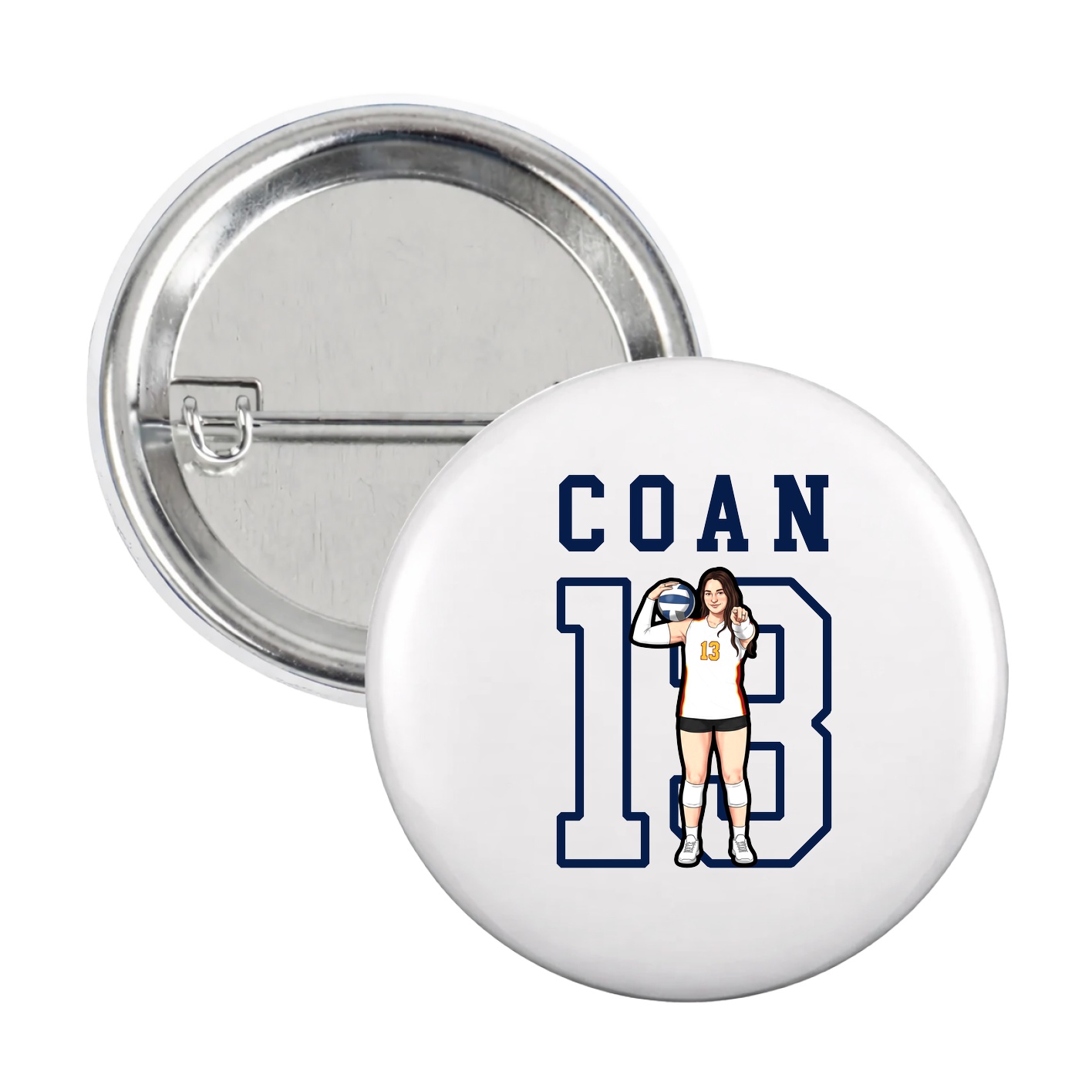 Game Day Button — Shirsey in White