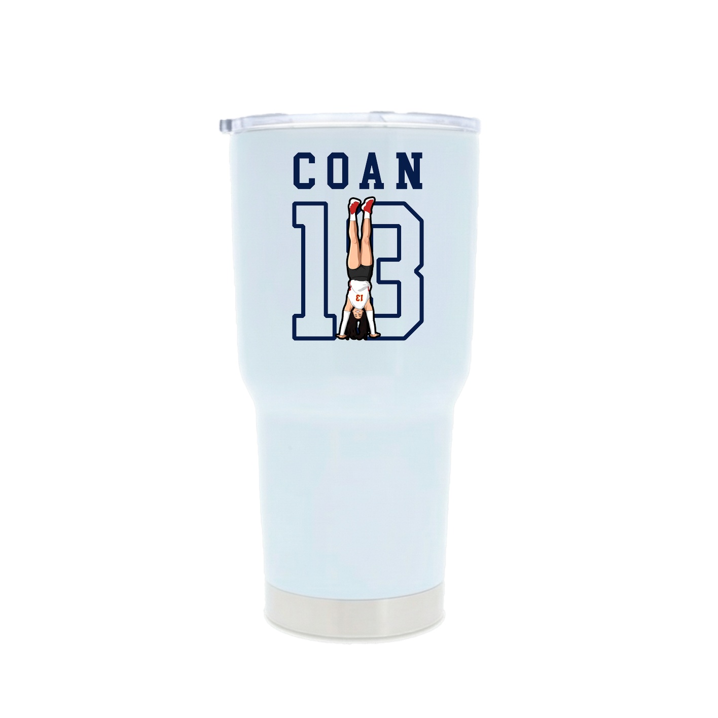 30oz Stainless Steel Tumbler — Shirsey in White