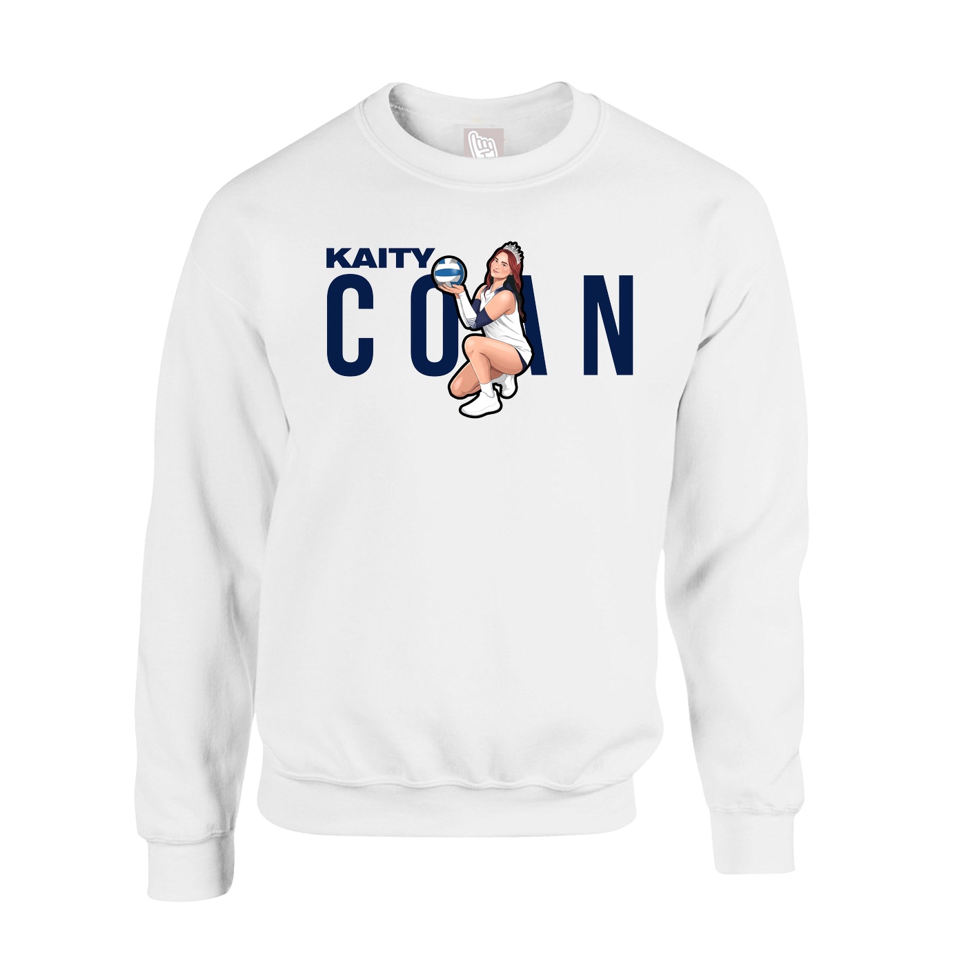 Fleece Crew — Player Name in White